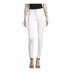 Lafayette 148 New York White Acclaimed Stretch Mercer Pant Size 16